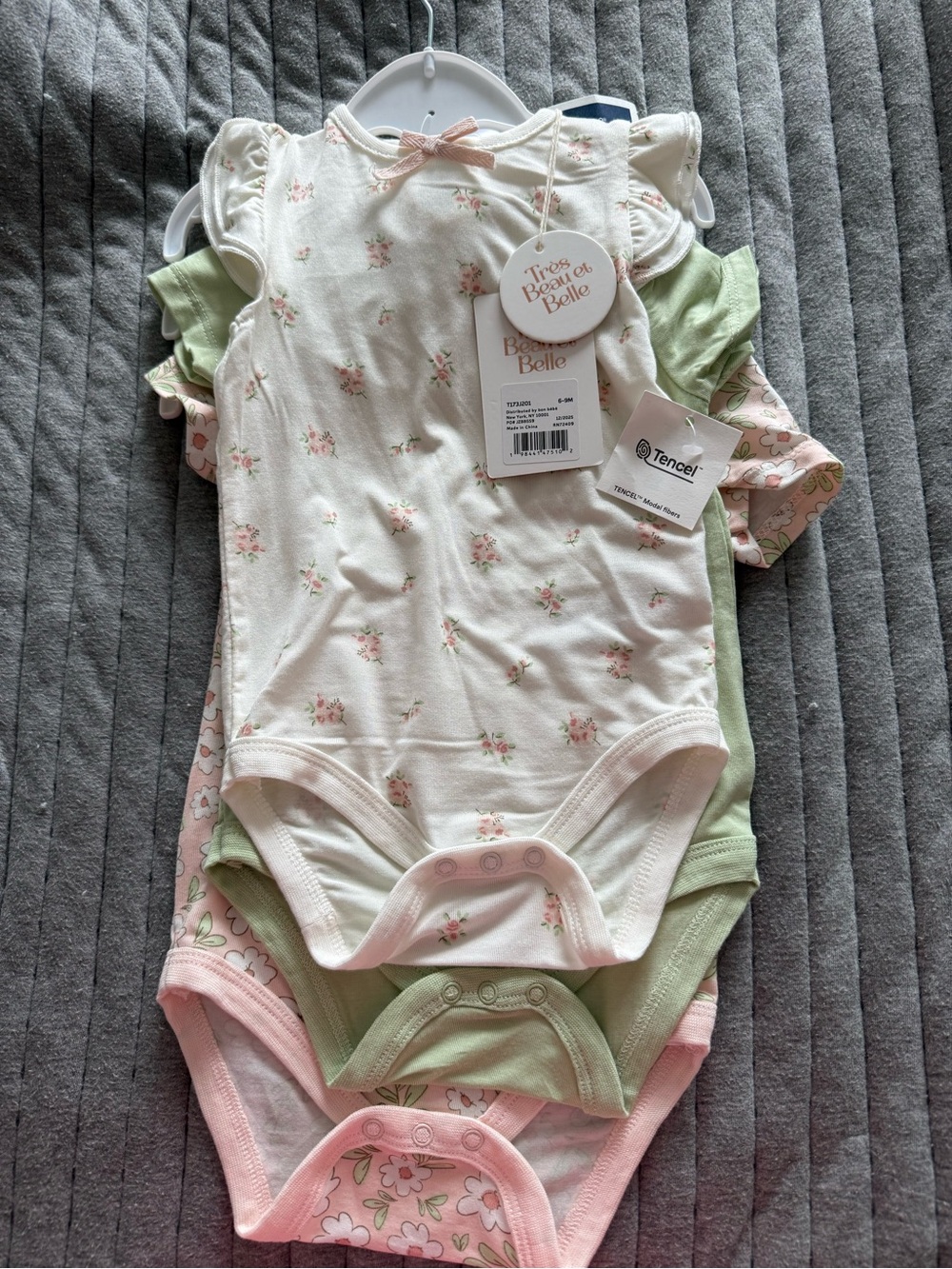 Baby Girl Bodysuit Set